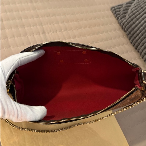 Authentic Louis Vuitton Damier Ebene Eva sling/shoulder bag - Picture 11 of 13